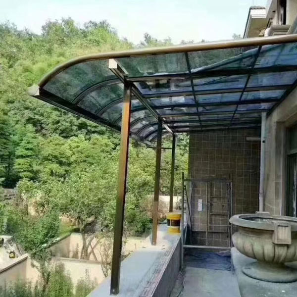 Tenda Gazebo Teras Atrium Tahan Hujan Aluminium