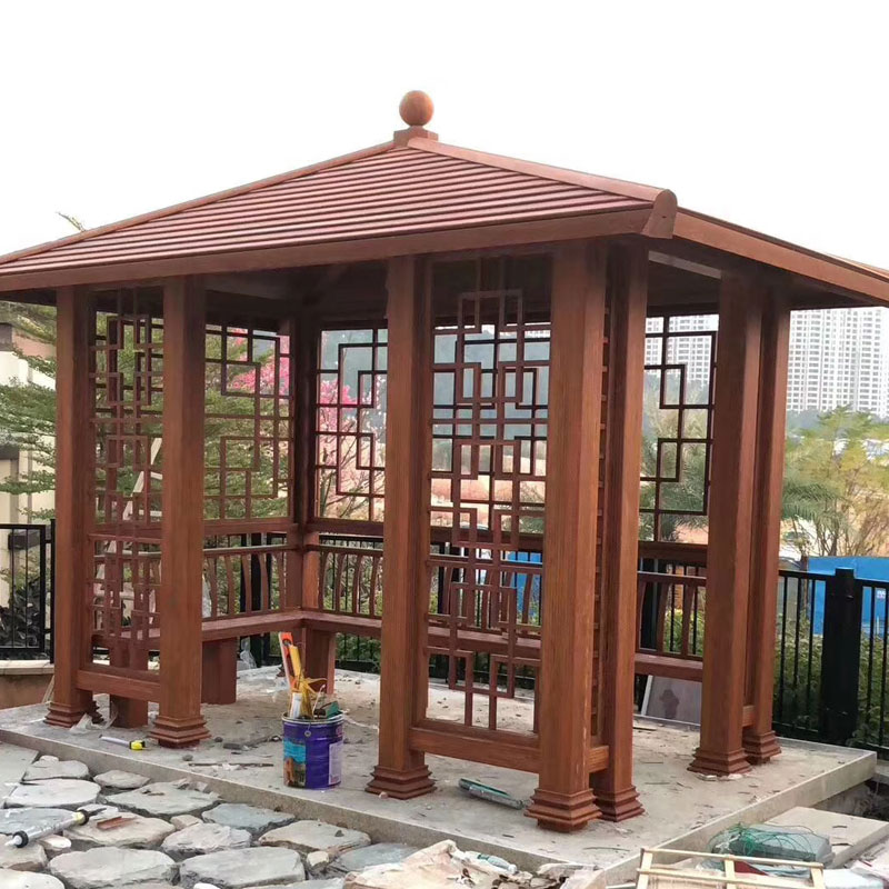 Gazebo Ruang Matahari Modern Teras Gaya Cina