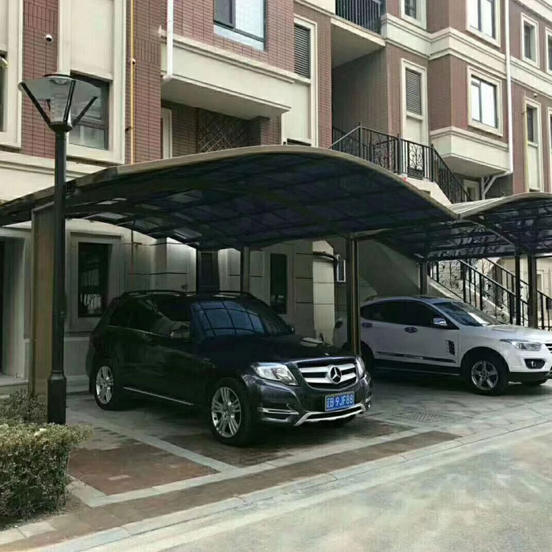 Carport Louvered dengan Atap Aluminium Tahan Hujan yang Dapat Disesuaikan