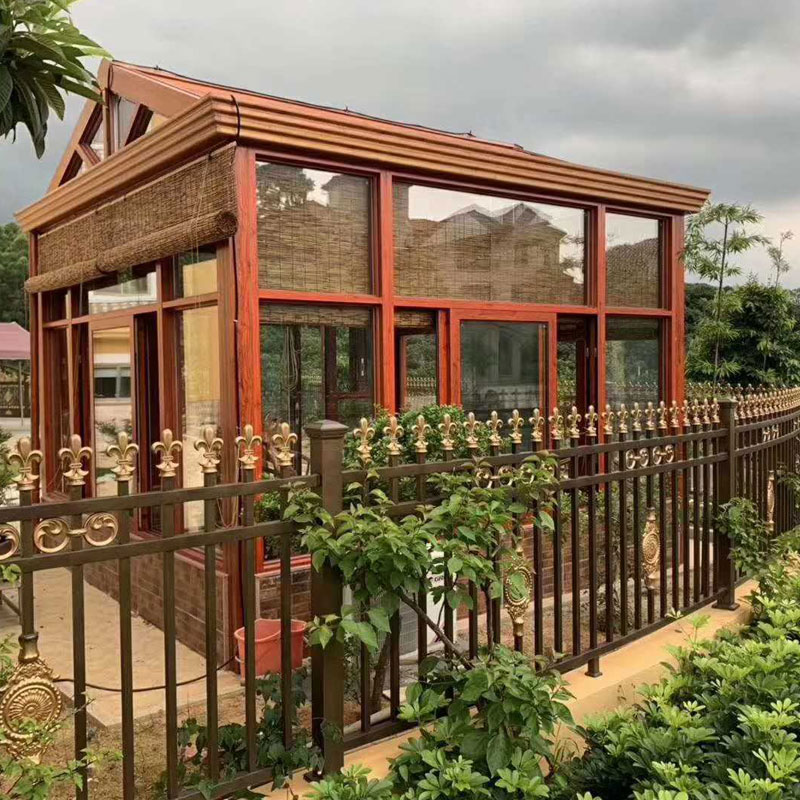 Bangunan Baja Sunroom Luar Ruangan untuk Gudang Taman